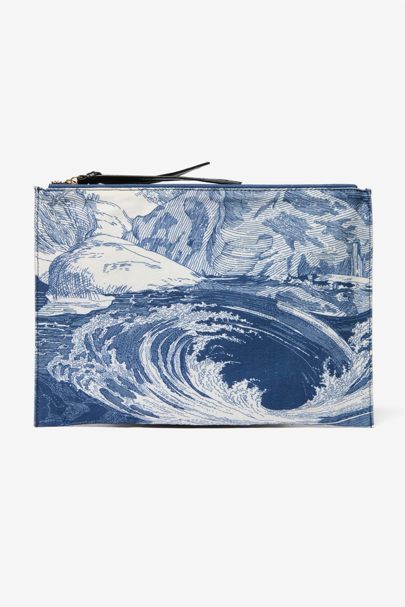 Inoui Editions cotton pouch Balthazar in navy.