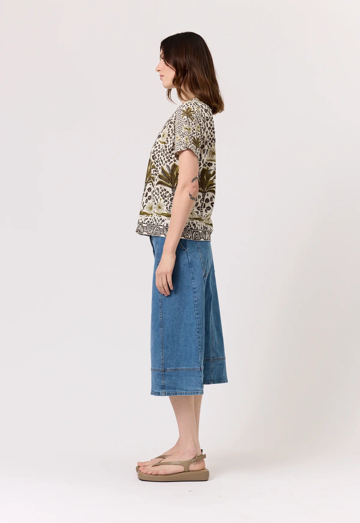 Nancybird Apollo Tee - Lino palm
