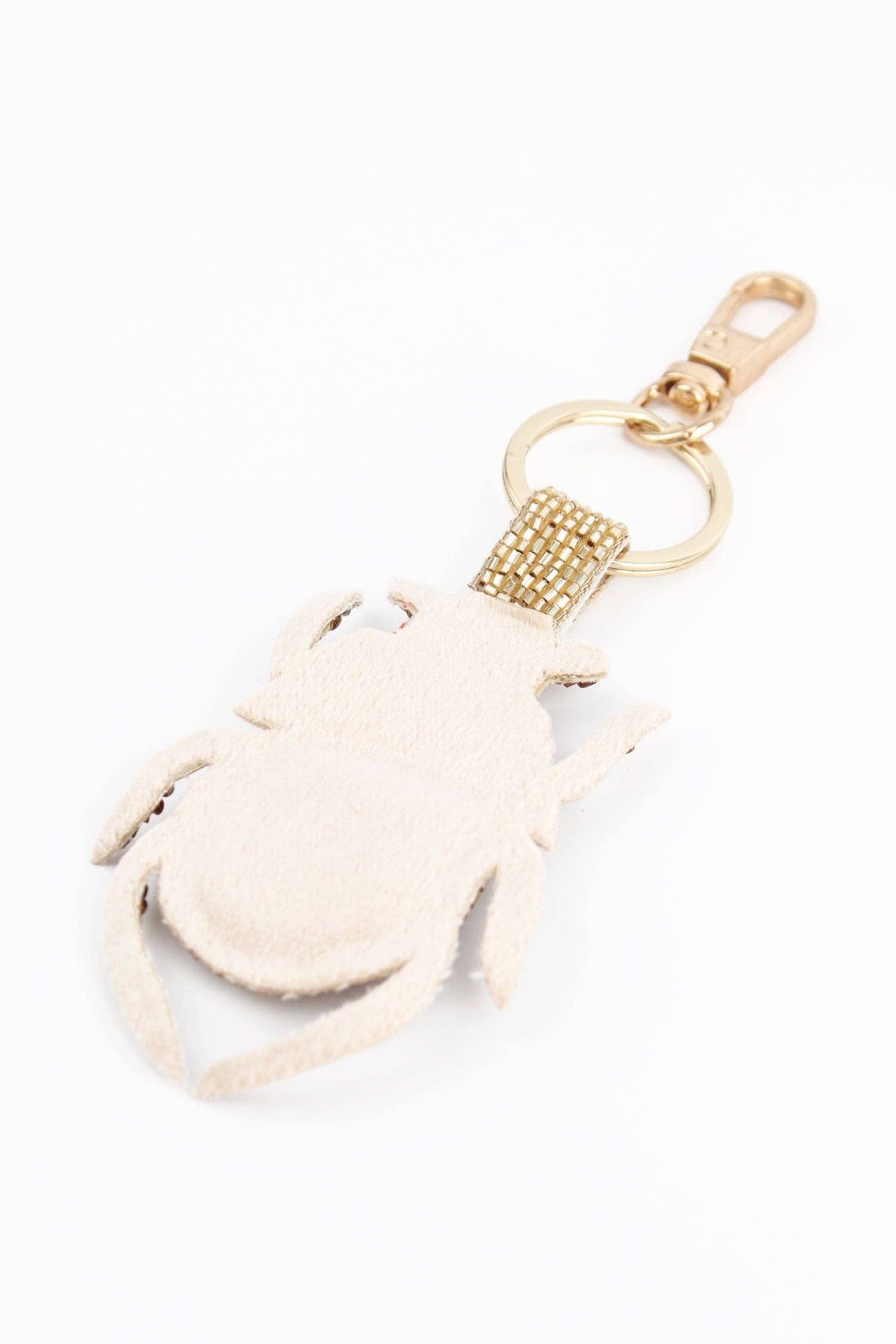 My Doris Autumn beetle hand beaded keyring.