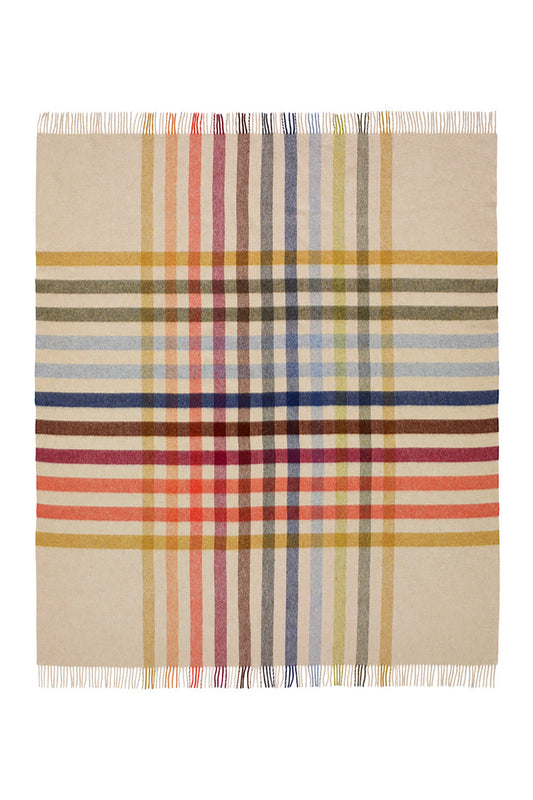 Bronte by Moon Henley throw - Beige/Multi