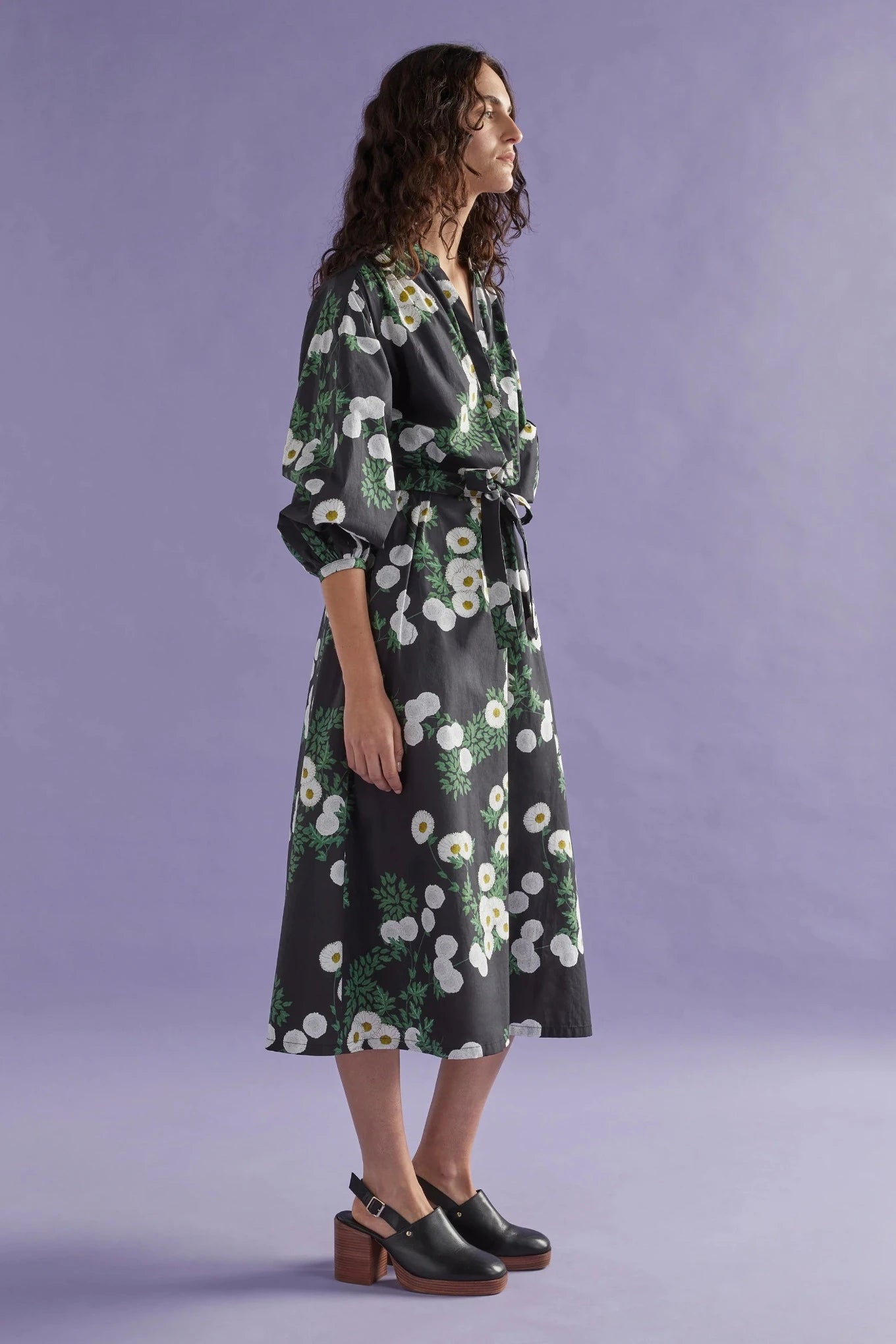 Elk the Label cotton poplin Deze print in daisy print.