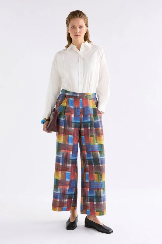 Elk Seine pant multi coloured check.