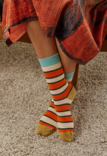 Load image into Gallery viewer, Nancybird striped cotton socks.