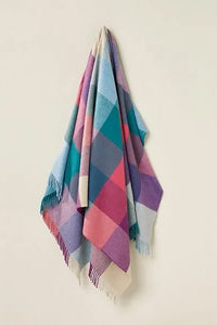 Bronte by Moon St Davids throw - Lavender / Teal