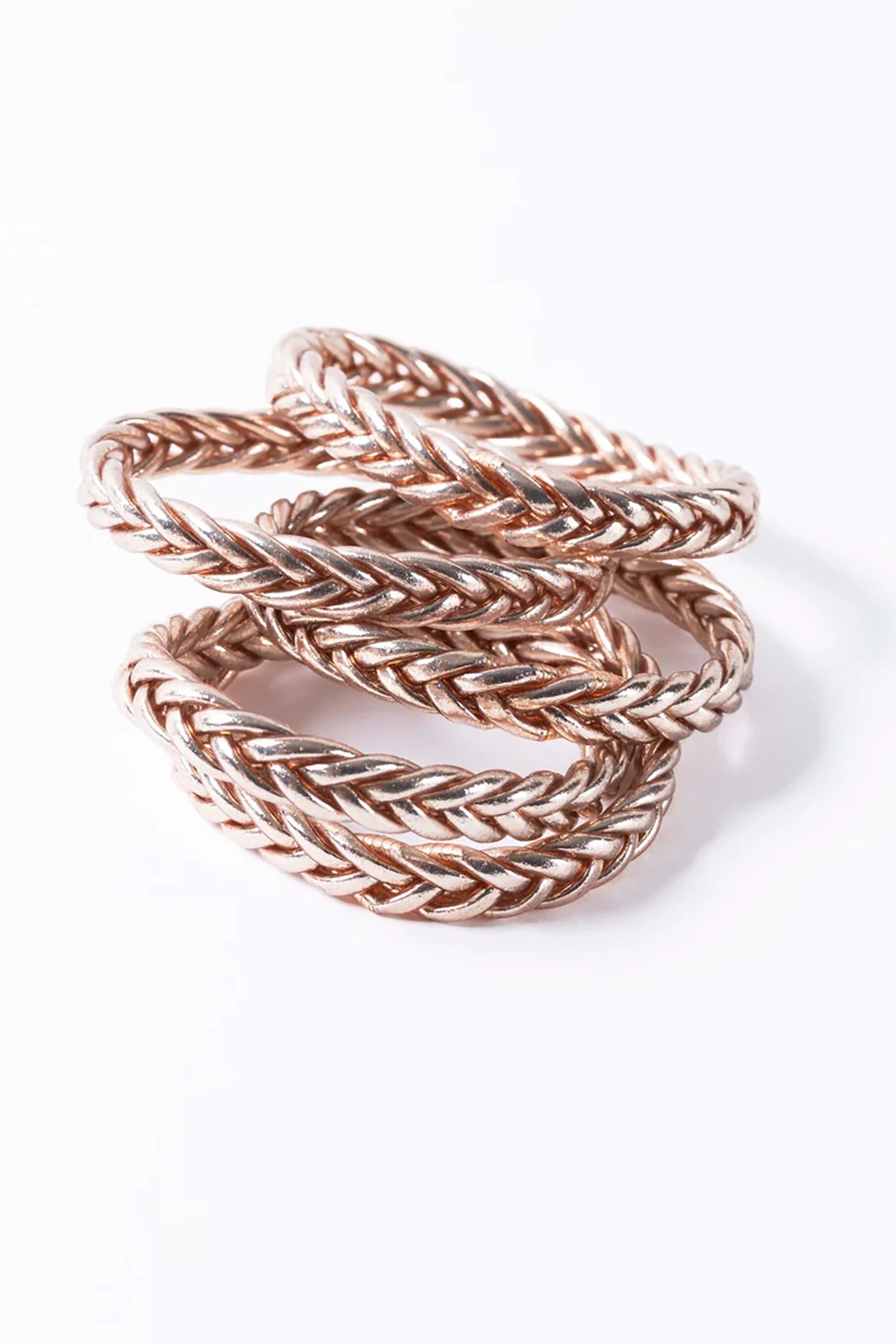 Buddhist bracelets champagne braid.