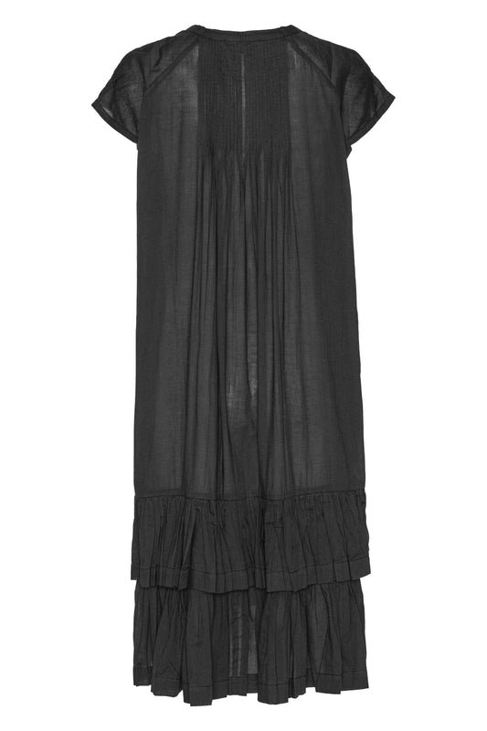Ilse Jacobsen short sleeve cotton dress in dark indigo.
