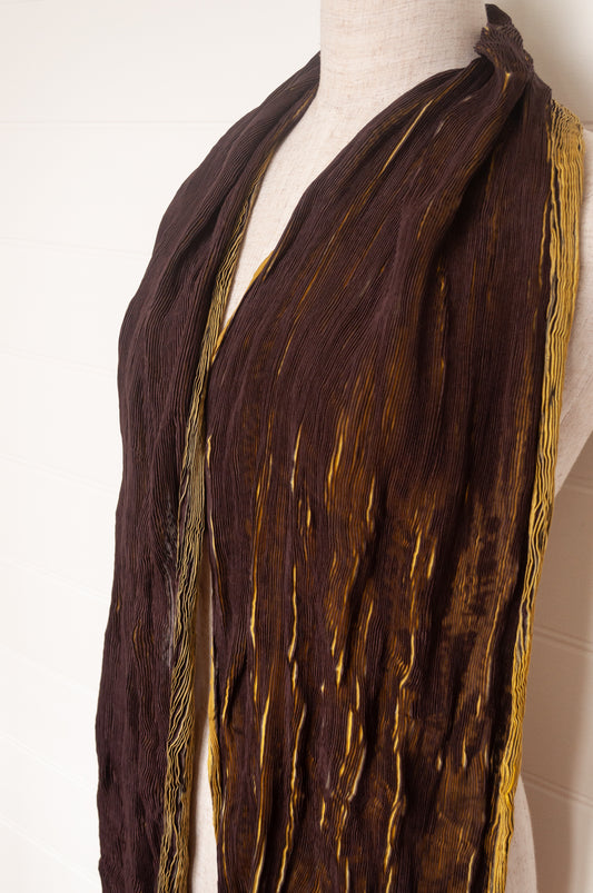 Neeru Kumar shibori wool scarf - magenta