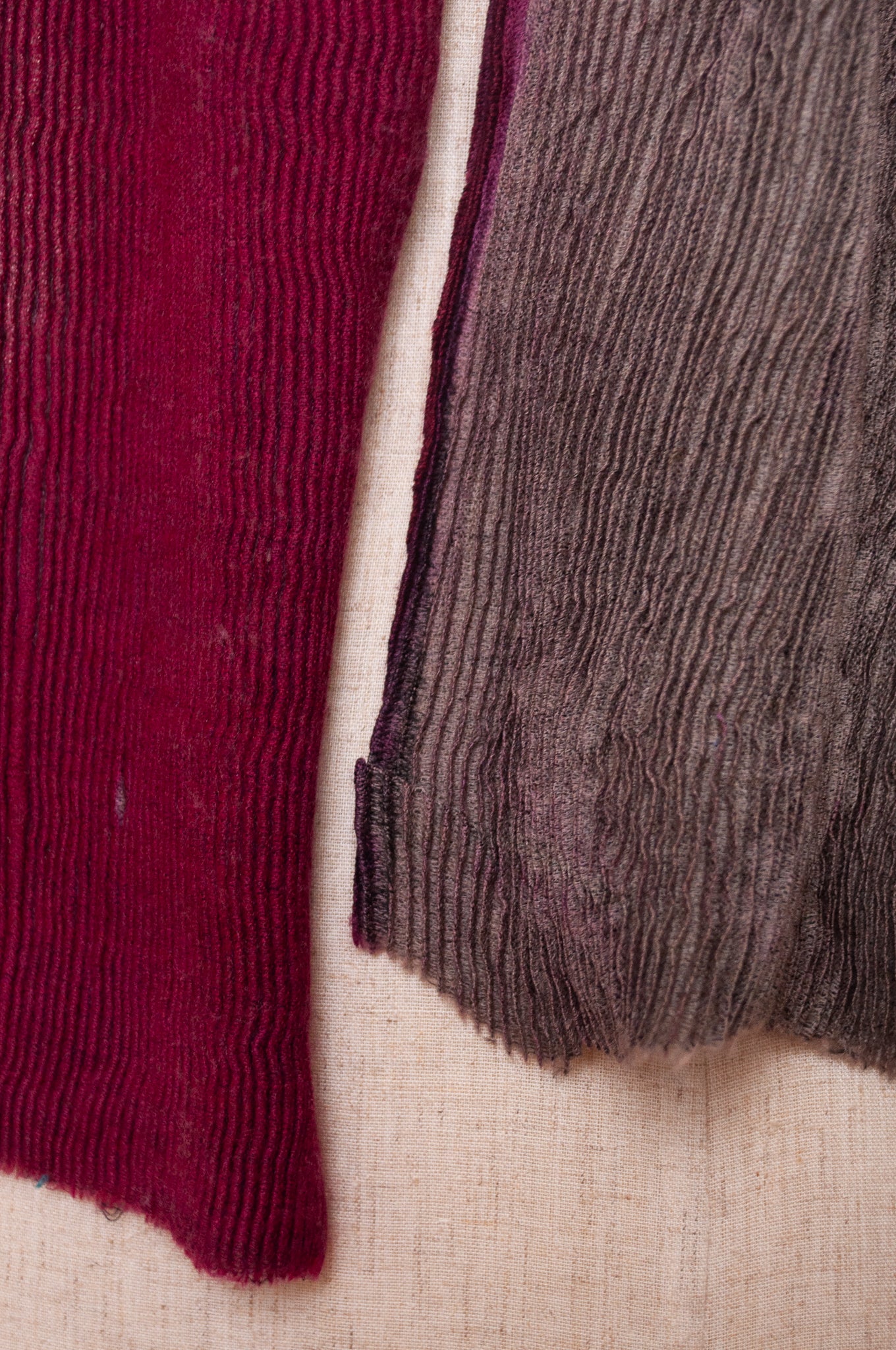 Neeru Kumar shibori wool scarf - magenta