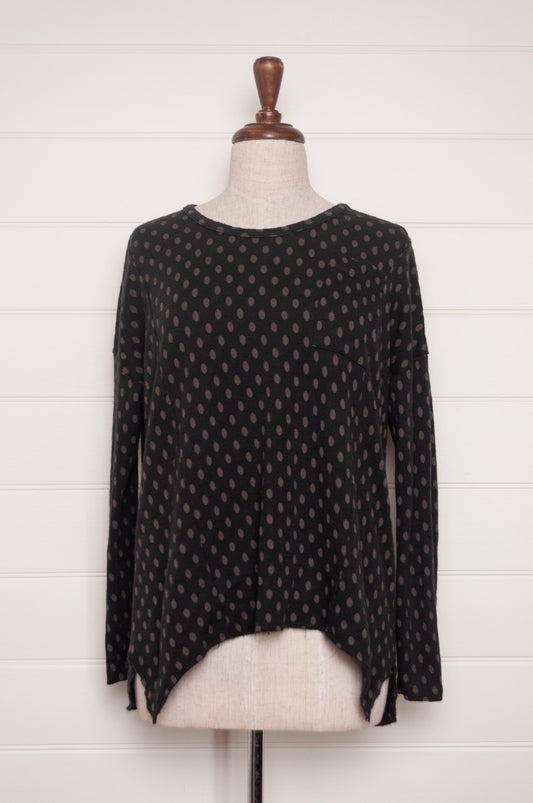 Valia Barcelona wool jersey tunic in slate.