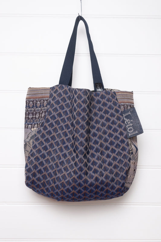 Létol bag - Gontrand bleu chocolat (medium)