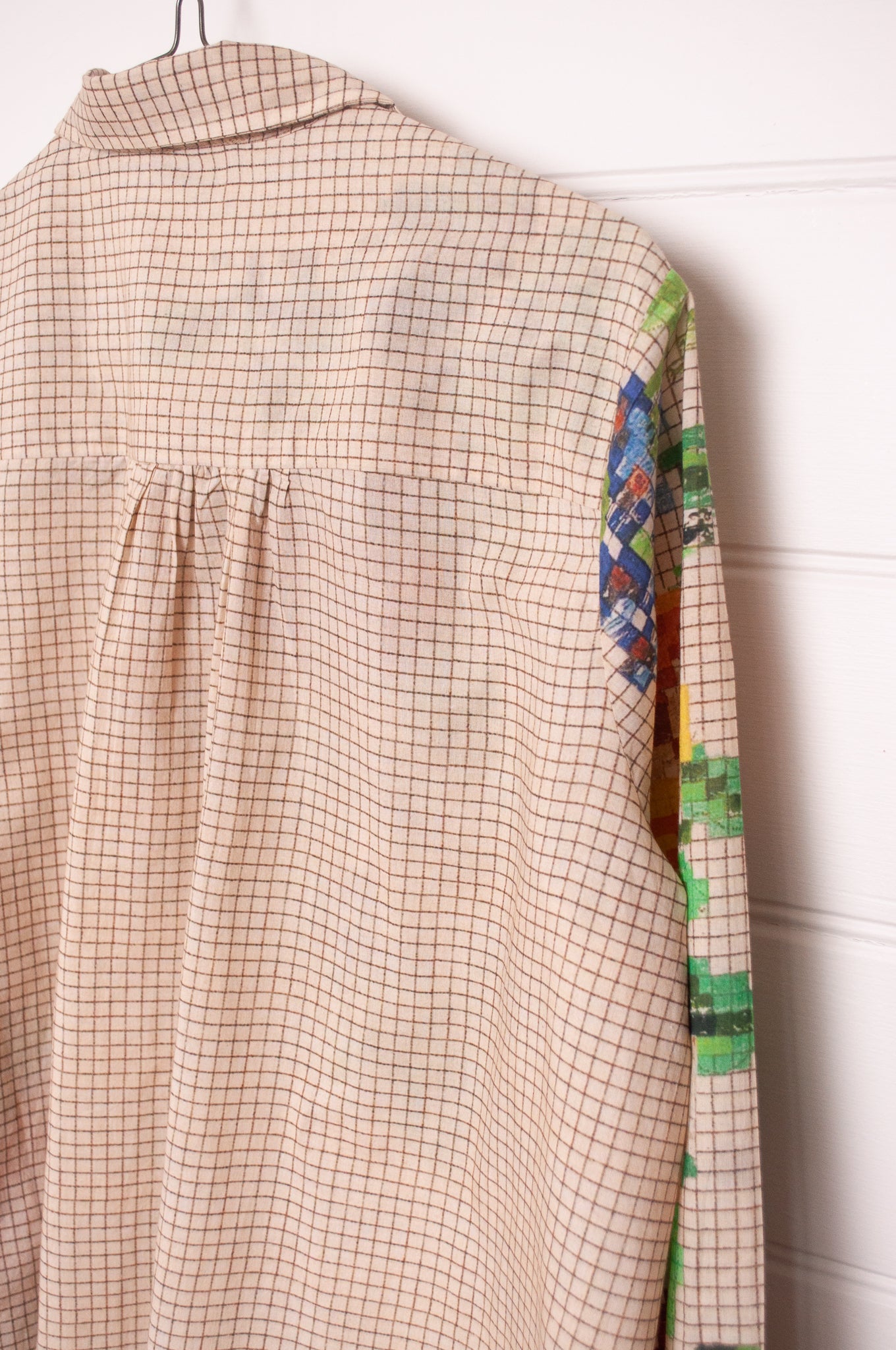 Raga digital print floral cotton button up long sleeve shirt.