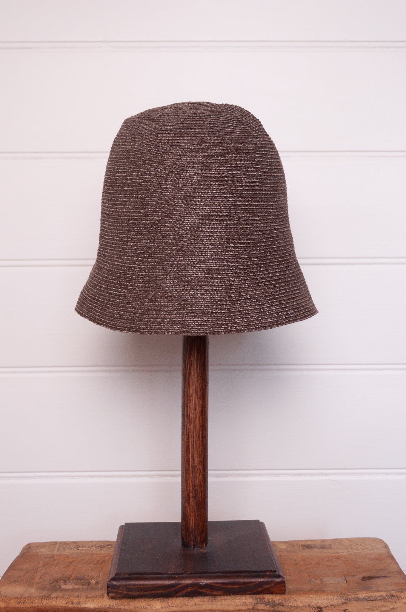 PCNQ made in Japan Hina bucket hat in brown.