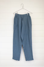 Load image into Gallery viewer, DVE Rooma pant elastic waist with side pockets in storm blue linen.