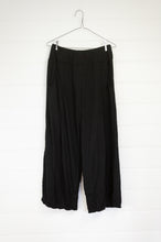 Load image into Gallery viewer, Valia made in Melbourne cotton knit easy fit Paris pant in black.