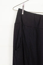 Load image into Gallery viewer, Valia made in Melbourne cotton knit easy fit Paris pant in black.