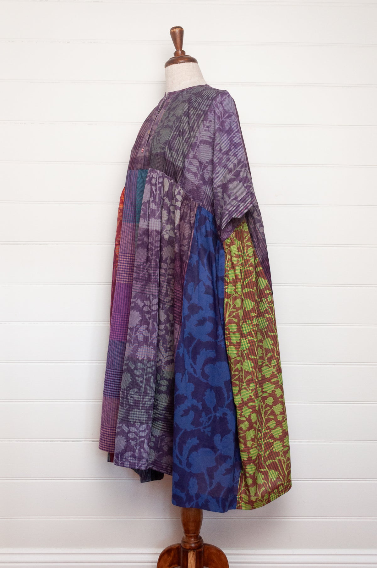 Lotus Veda Amaya kaftan - purple check