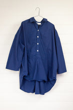 Load image into Gallery viewer, Frockk Megan cotton poplin shirt in Blue dusk.