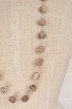Load image into Gallery viewer, Sophie Digard hand made embroidered linen beads in neutral tones.