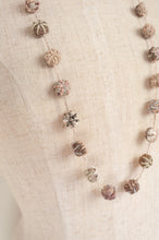 Load image into Gallery viewer, Sophie Digard hand made embroidered linen beads in neutral tones.