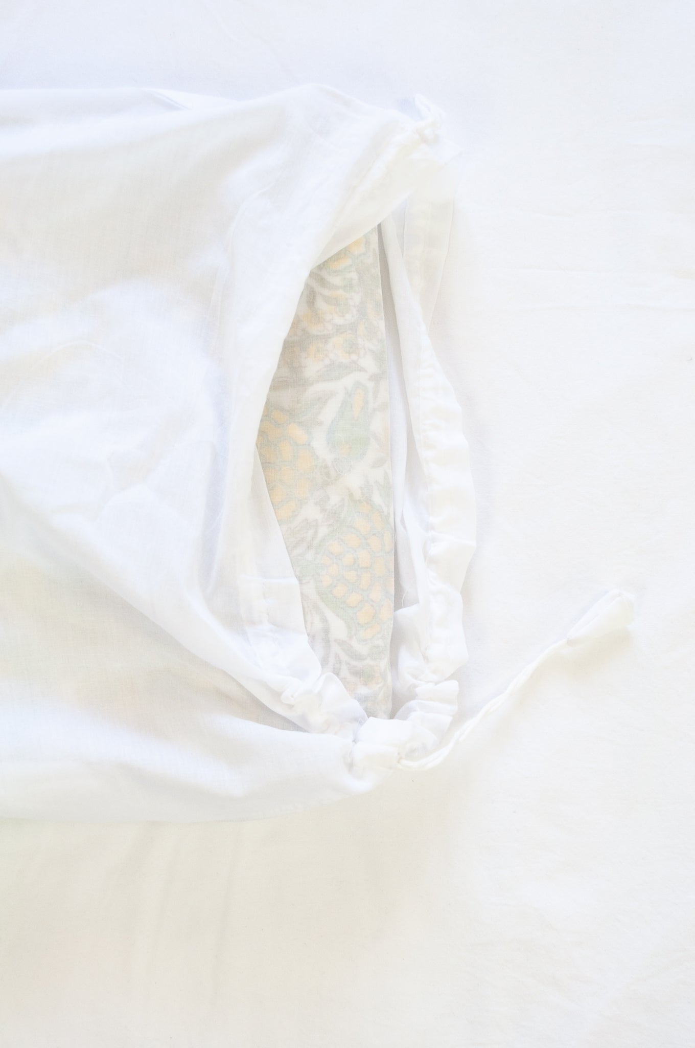 Pure cotton muslin dohar three layers with blockprint design in yellow and green marigold floral.