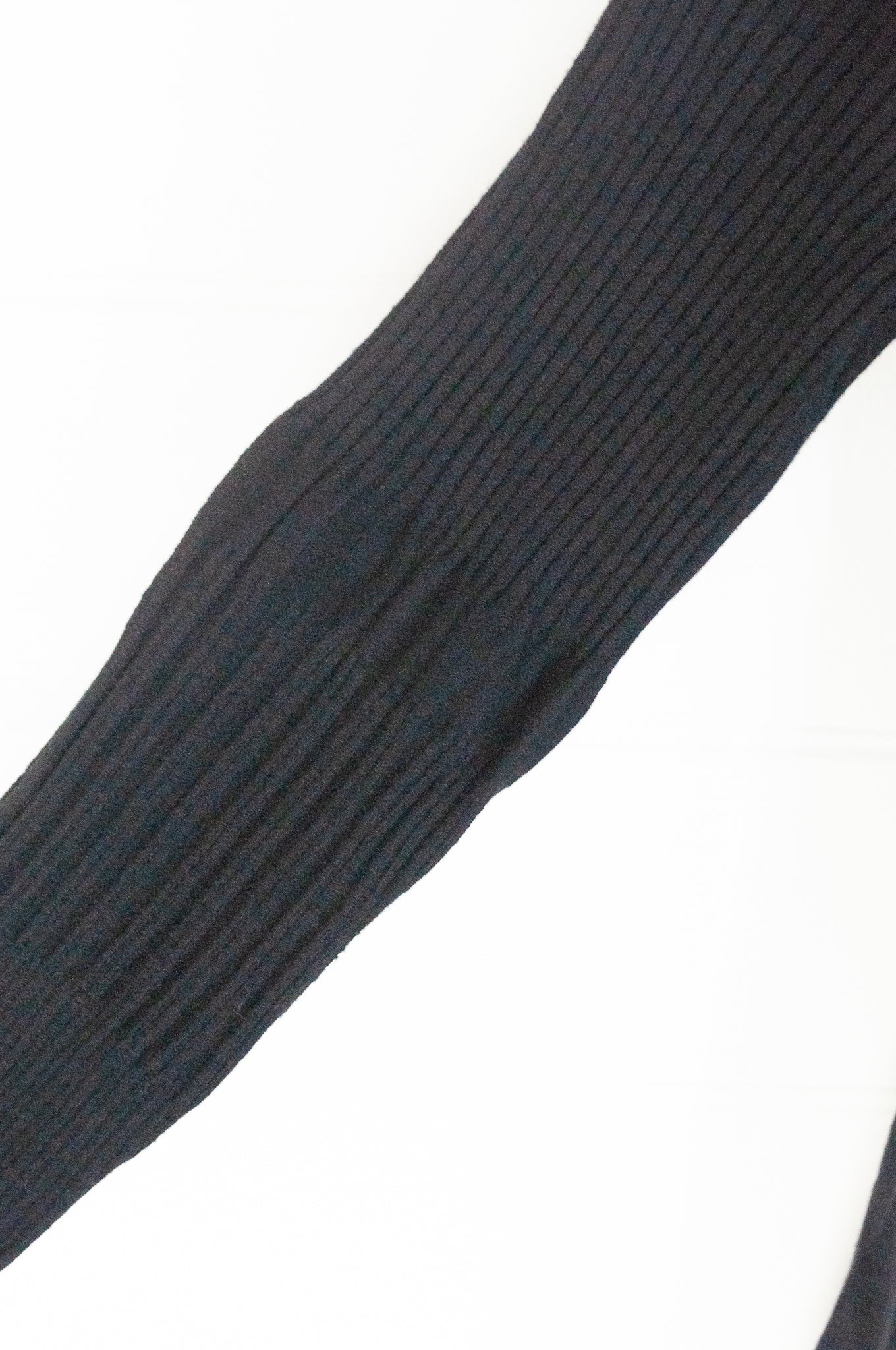 Banana Blue black poly voly tunic with ribbing and panelling and front bagged pockets.