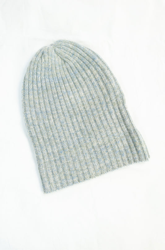 Juniper Hearth ribbed cashmere beanie - ice blue