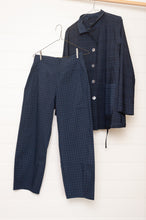 Load image into Gallery viewer, Valia made in Melbourne Sydney Quay pant ink navy check.