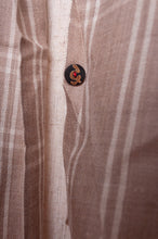 Load image into Gallery viewer, DVE woven cashmere scarf in natural and ecru windowpane check.