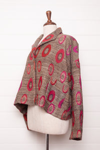 Neeru Kumar jacket - wool / silk circles