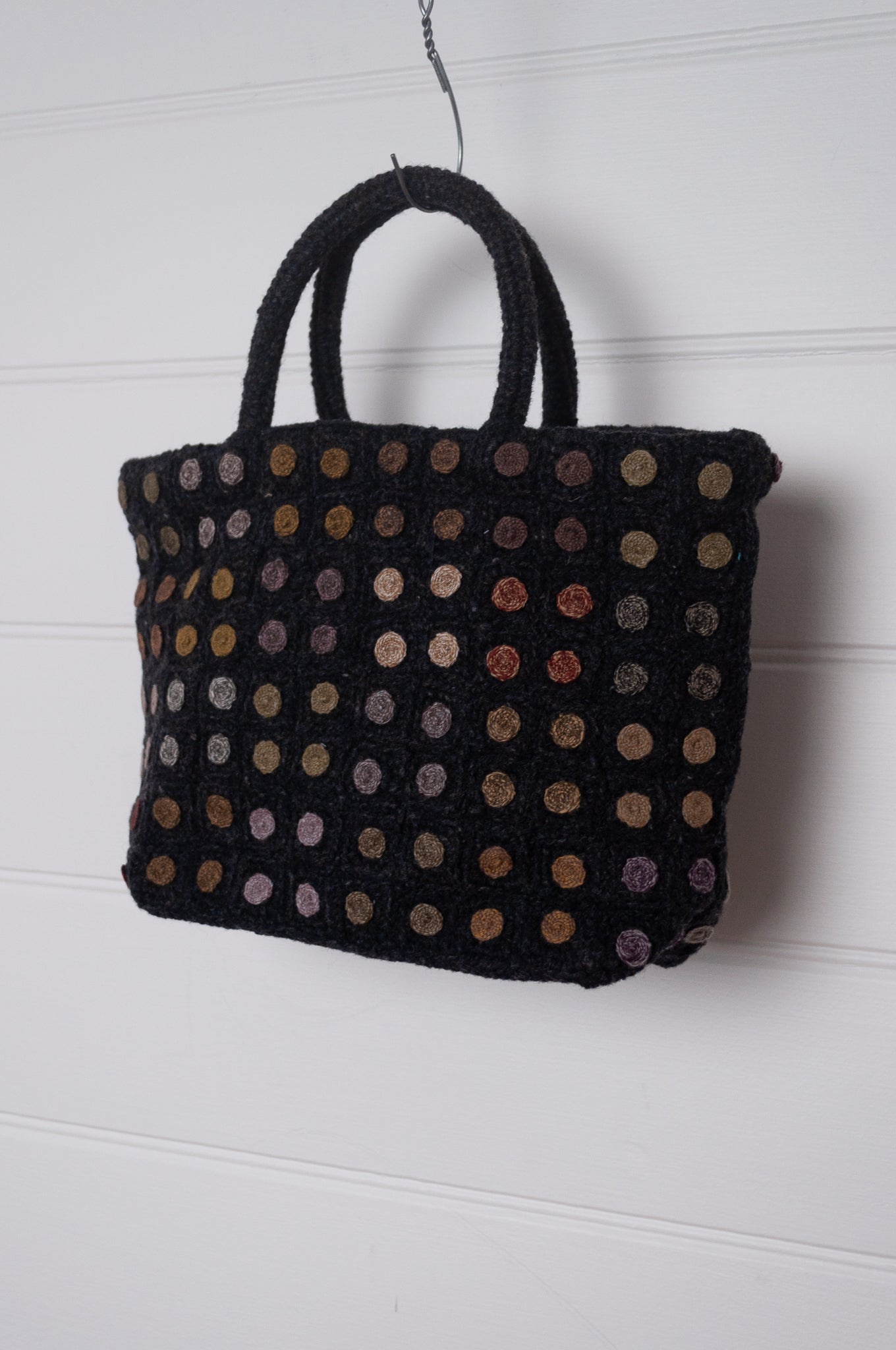Sophie Digard crochet wool bag - Graphite/Tregor
