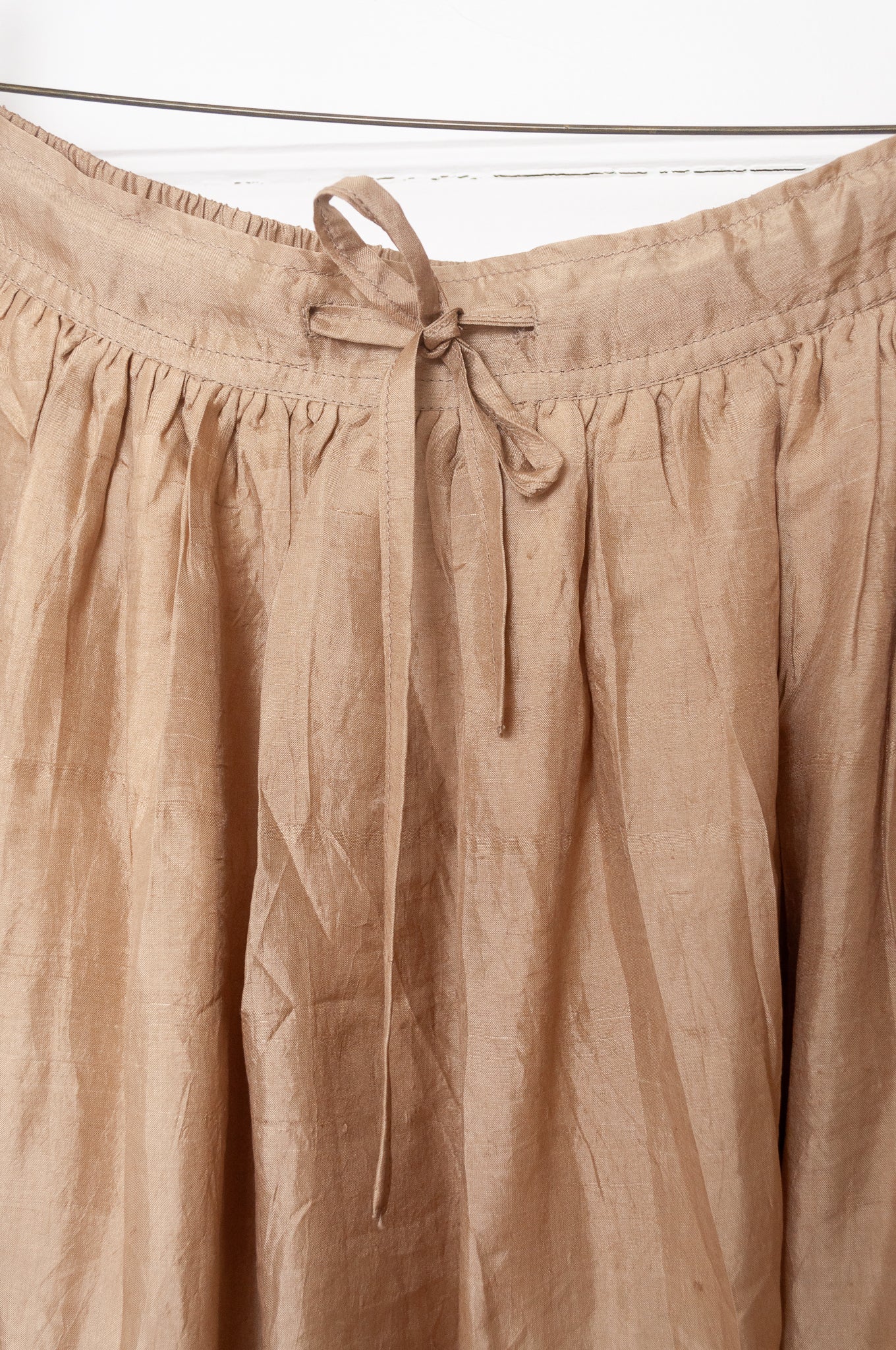 Studio Within x Juniper Hearth silk skirt in oatmeal.