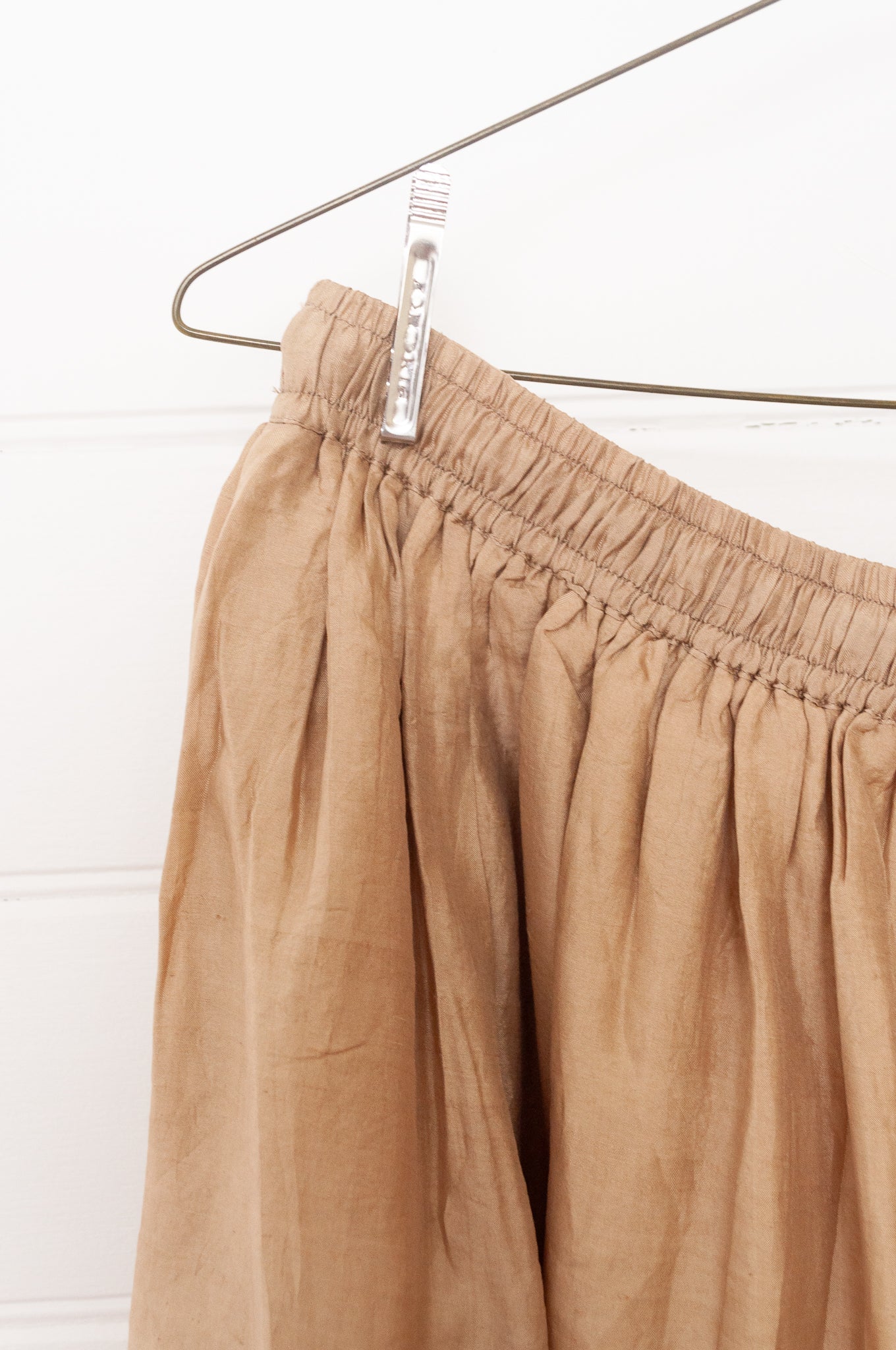 Studio Within x Juniper Hearth silk skirt in oatmeal.