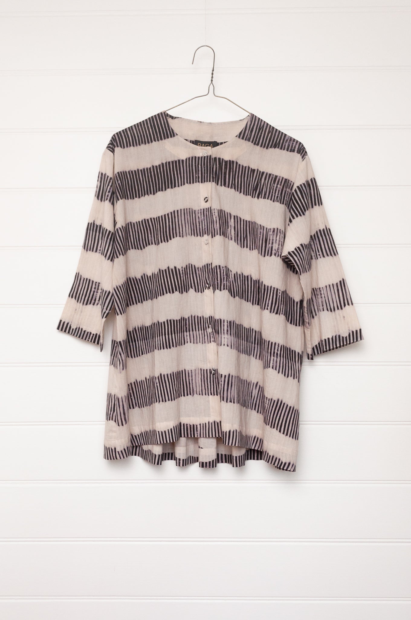 Raga shibori cotton shirt