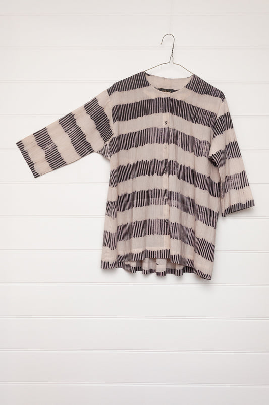 Raga shibori cotton shirt