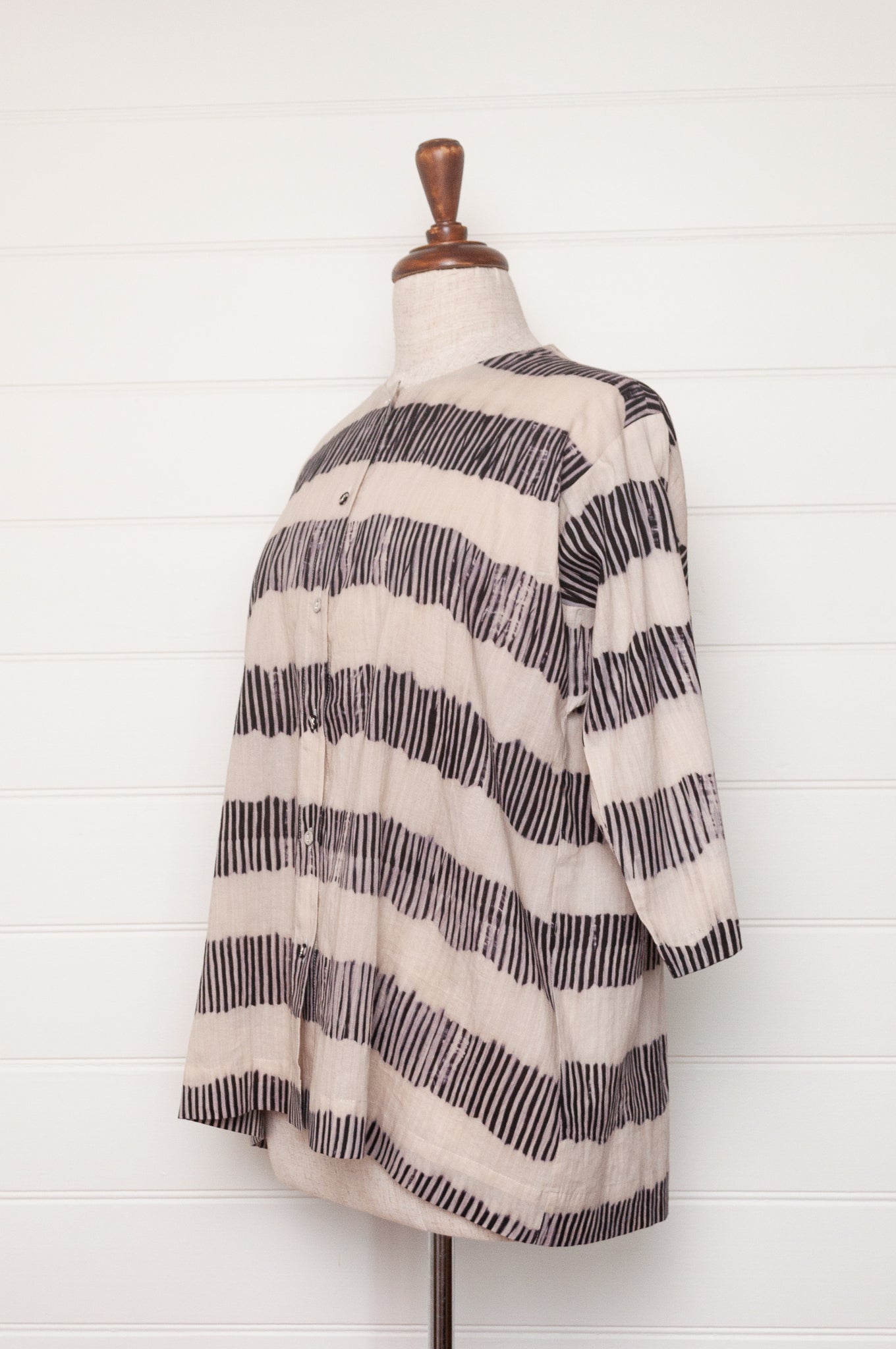 Raga shibori cotton shirt