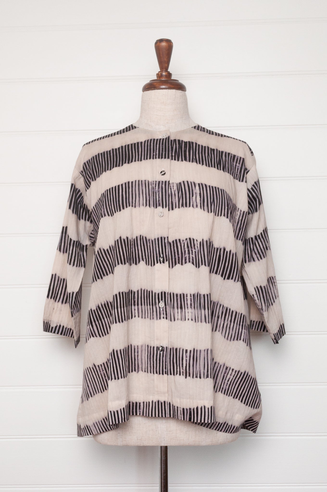Raga shibori cotton shirt
