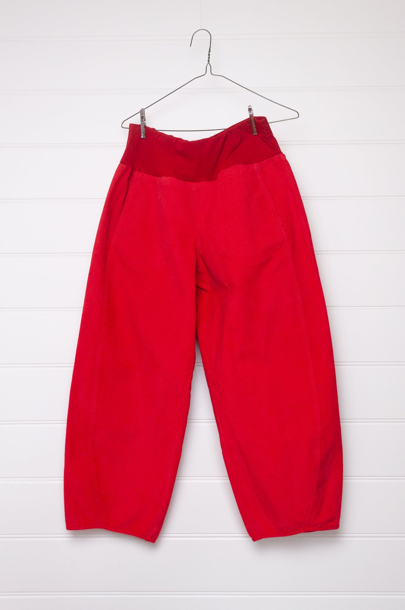 Valia Velvet pant - Poppy red