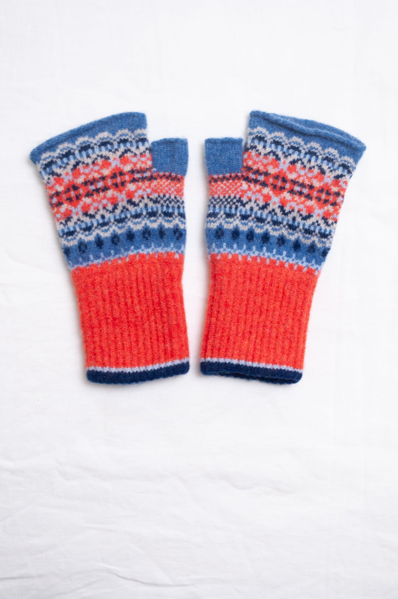 Eribe Alloa open mitt in Blue-bella.
