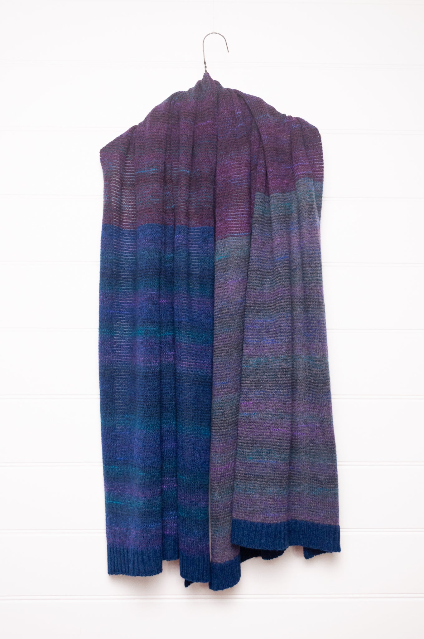 Eribe Treeline fine wool wrap in regatta.