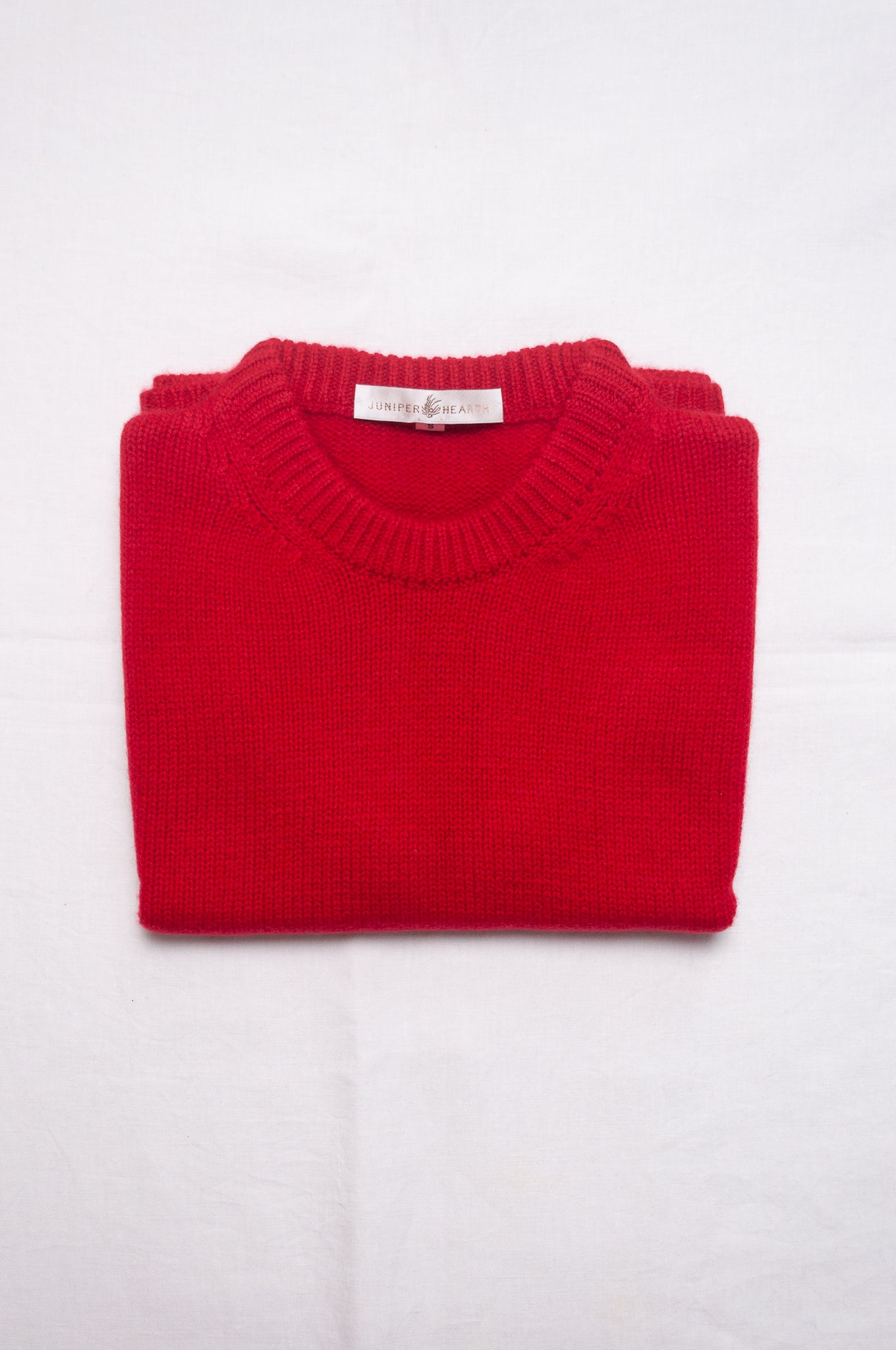 Juniper Hearth cashmere vest in scarlet red.