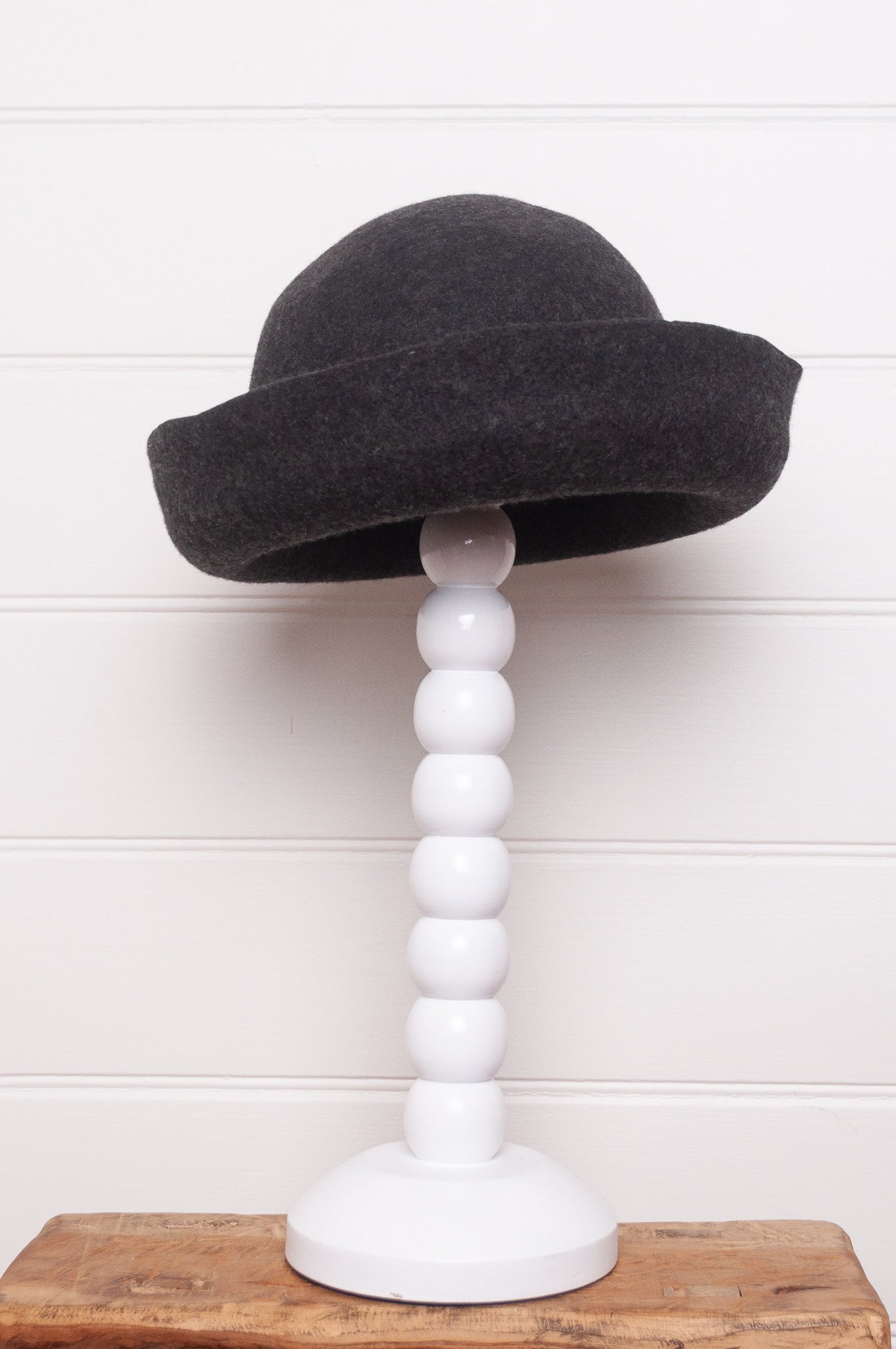 Parcnique PCNQ made in Japan Juran hat in black wool felt.