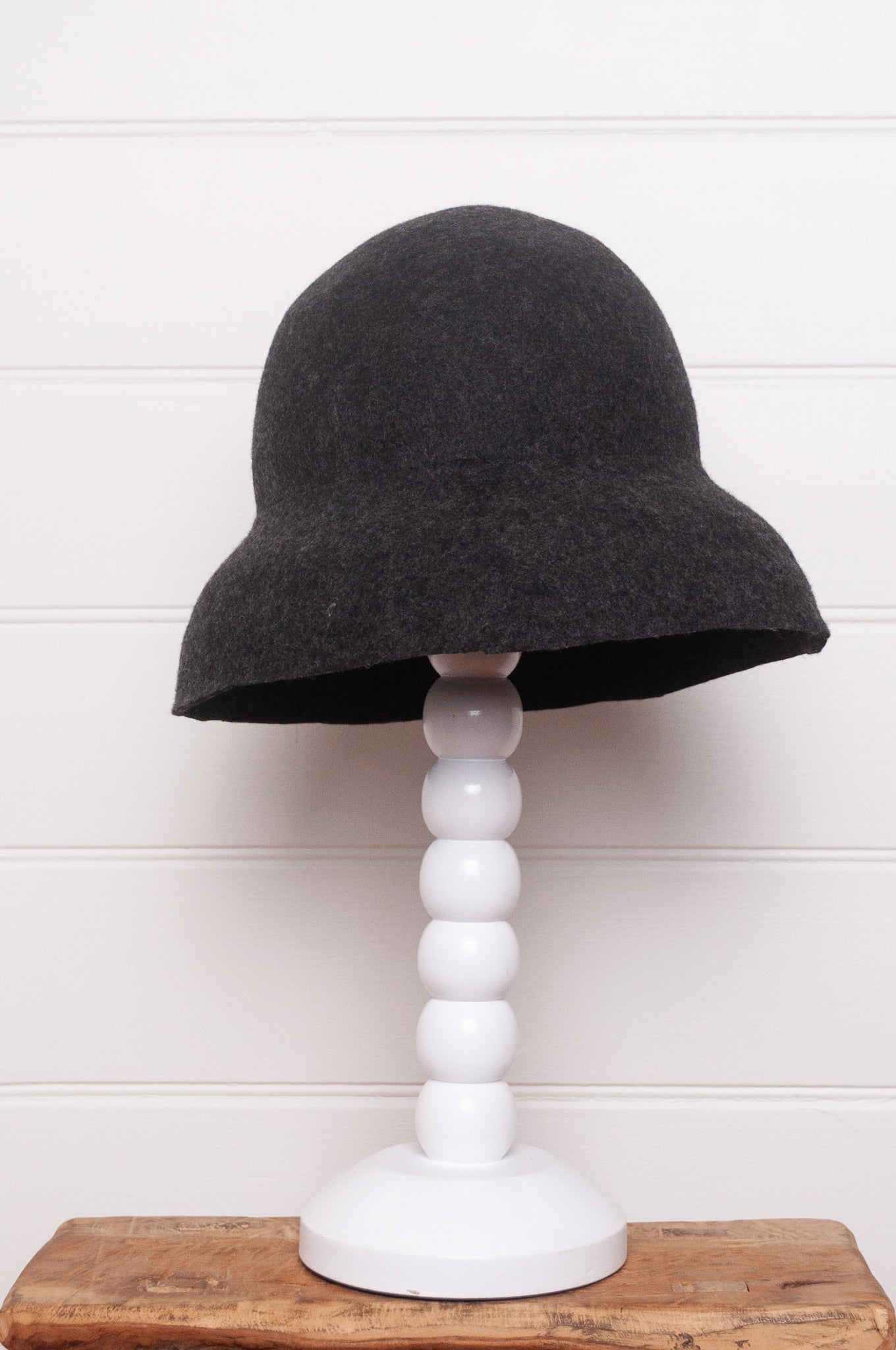 Parcnique PCNQ made in Japan Juran hat in black wool felt.