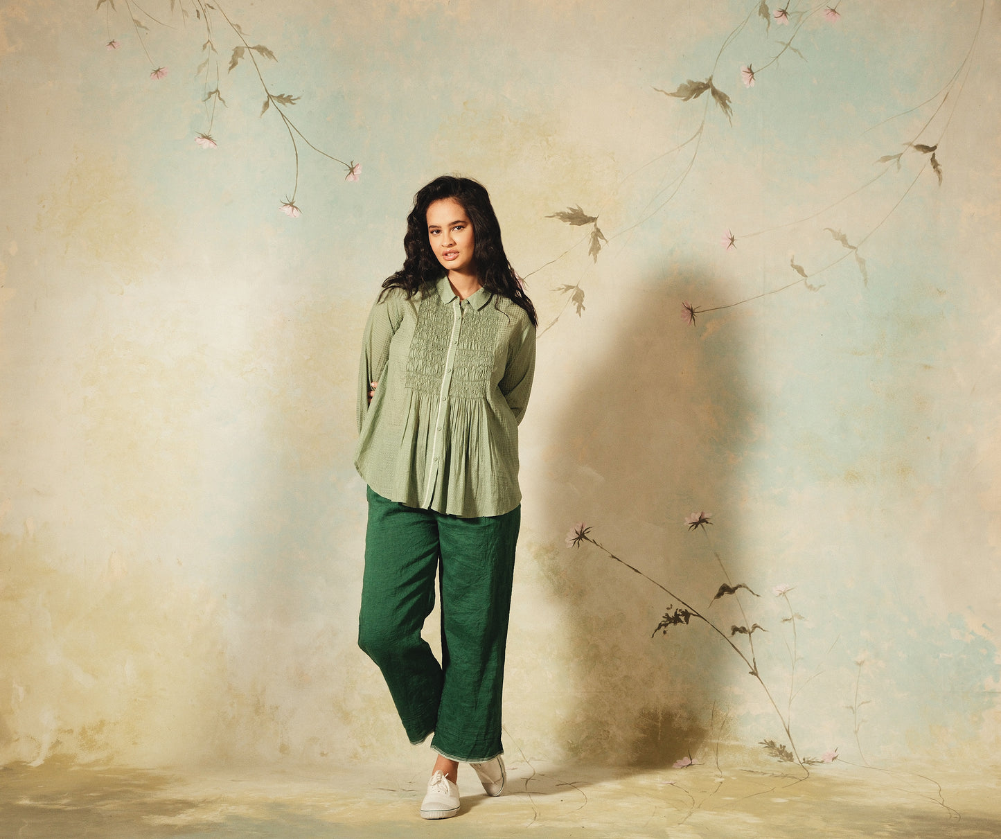 Dve Bala linen pant - emerald