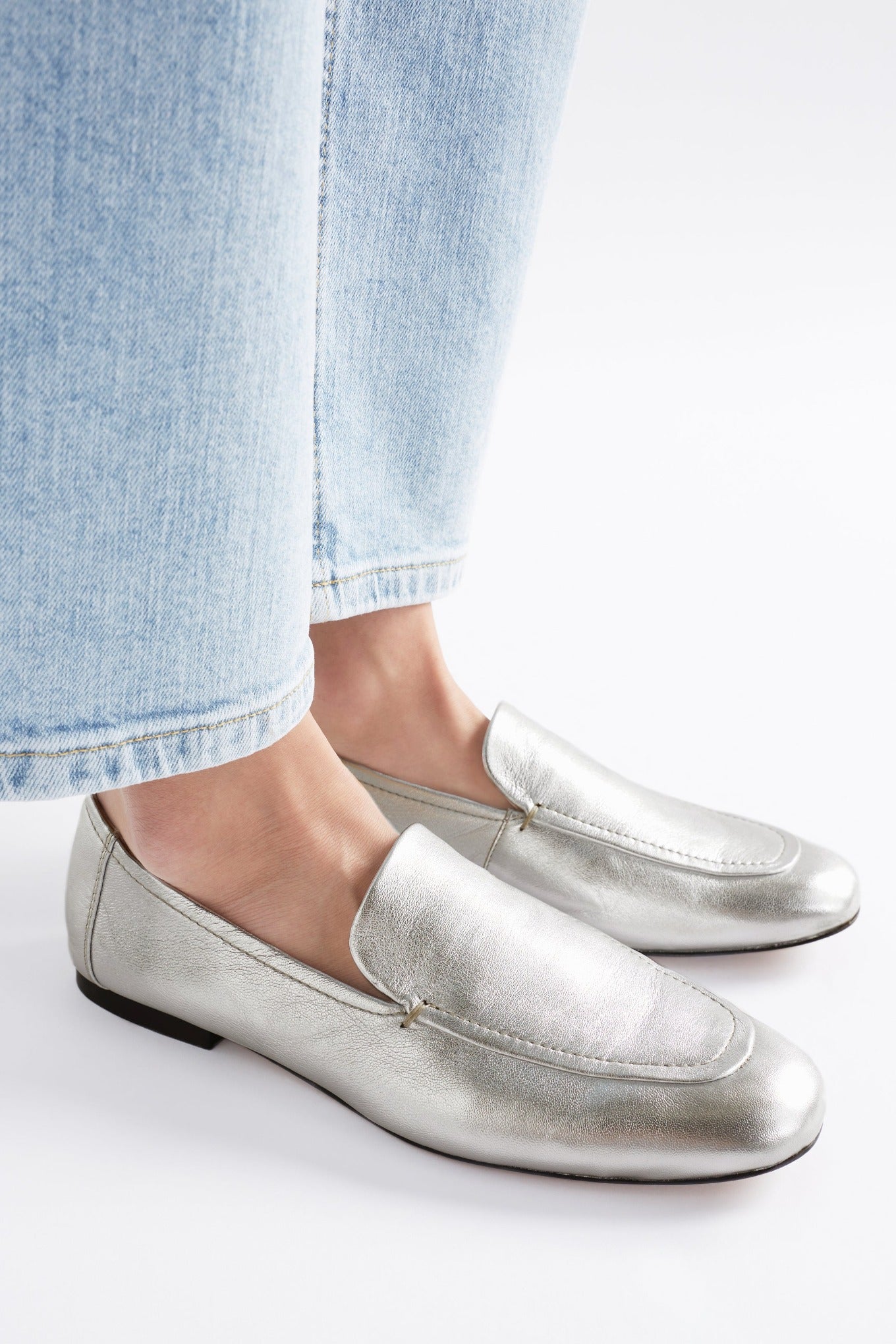 Elk the label silver Clift loafer.