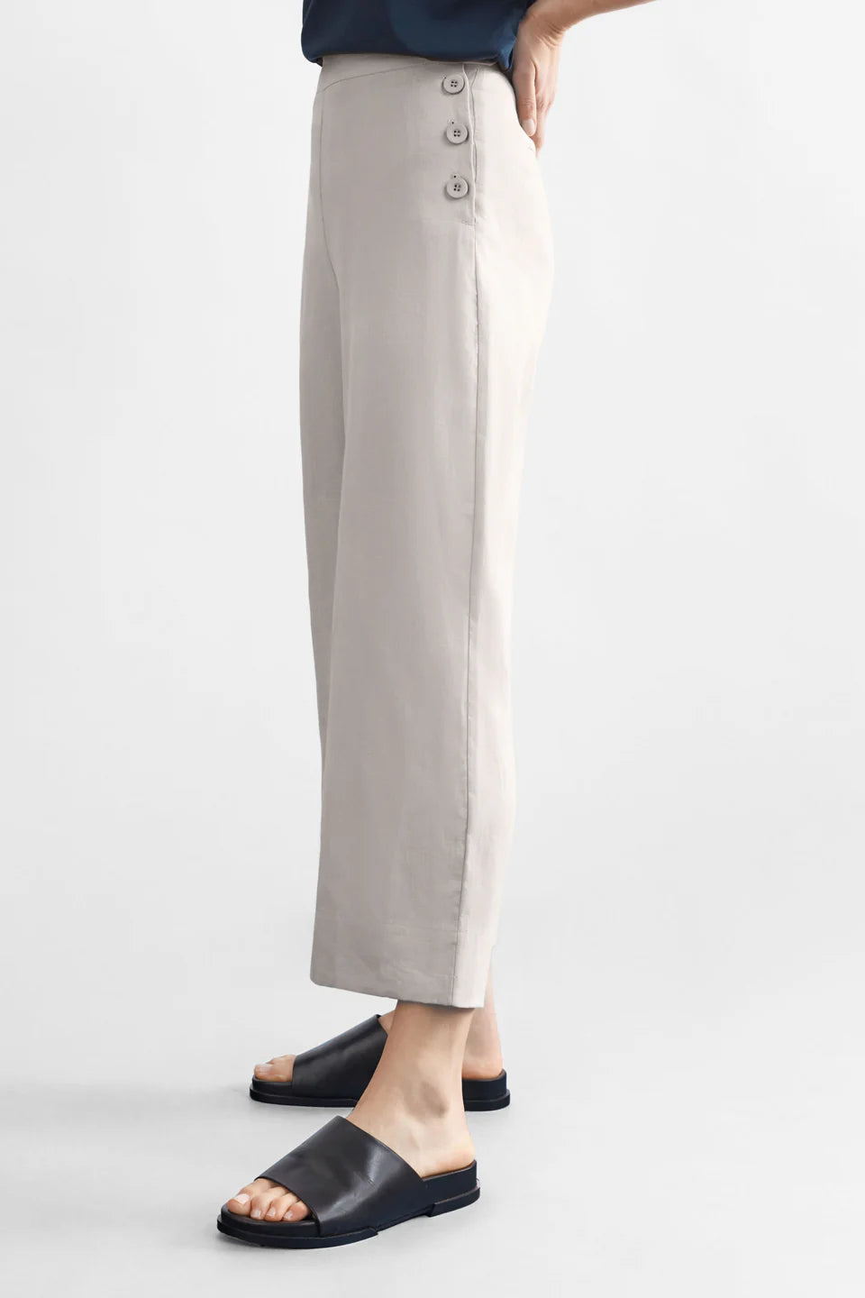 Elk Hersom flax linen straight leg pants.