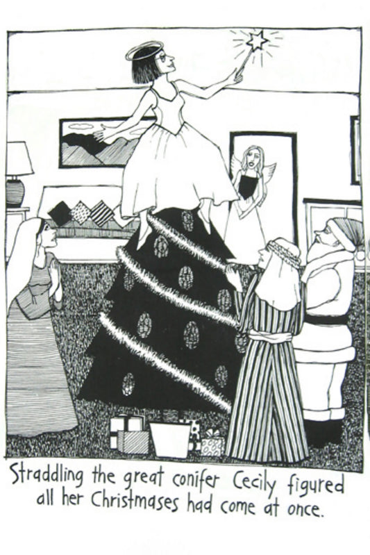 Cecily cotton tea towel - great conifer