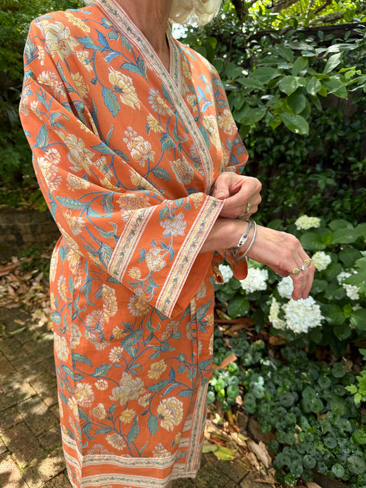 Kimono - Kashmir saffron