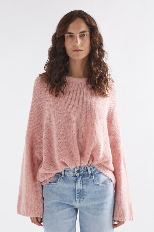 Elk Agna sweater in pale pink salt.