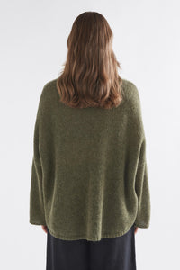 Elk Agna sweater in olive green.