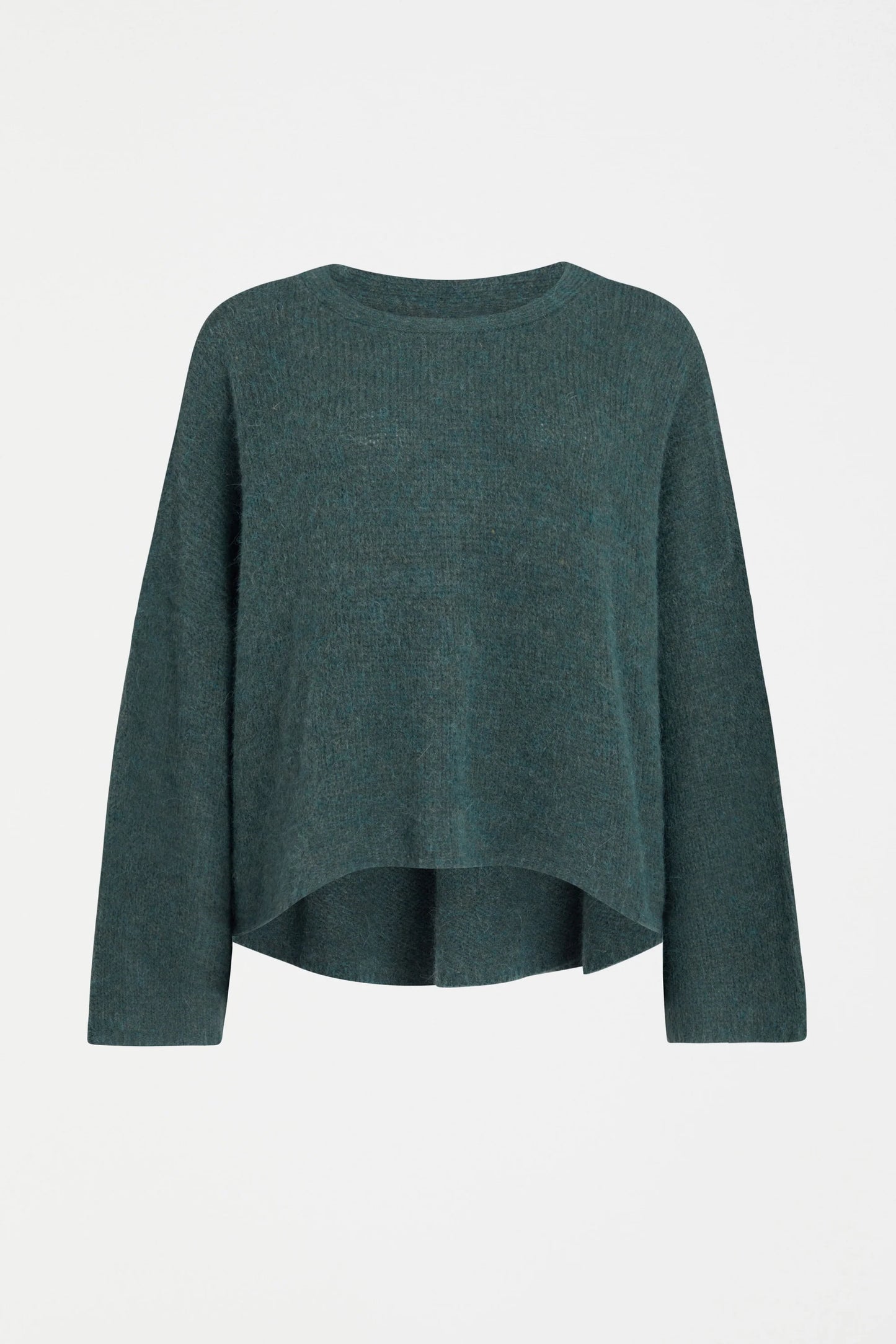 Elk Agna sweater in sea moss green.